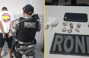 Menor de idade é apreendido com drogas no bairro Aroeiras, em Teresina (Foto: Reprodução)