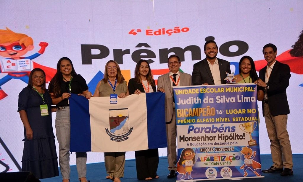 Monsenhor Hipólito alcança o 1⁰ lugar do estado no Prêmio Alfa 10