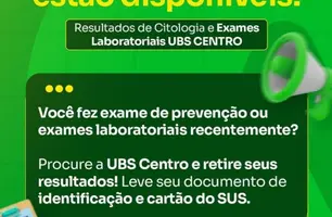 Moradores de Santa Rosa do Piauí podem retirar resultados de exames na UBS (Foto: Reprodução - Redes sociais)