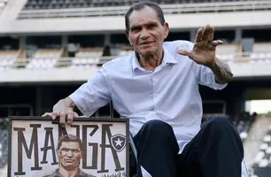 Morre ex-goleiro Manga, ídolo de Botafogo e Inter, aos 87 anos (Foto: Henrique Lima / BFR)