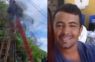 Morte trágica: servidor sofre descarga elétrica em poste no Norte do Piauí (Foto: Reprodução)