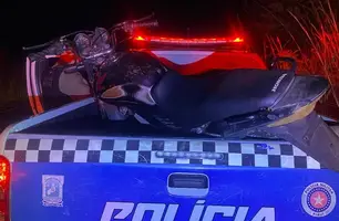Moto roubada é abandonada no Piauí com carta de suposto comprador (Foto: Divulgação/PMPI)