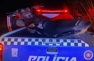 Moto roubada é abandonada no Piauí com carta de suposto comprador (Foto: Divulgação/PMPI)