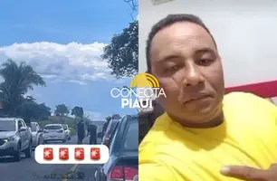 Motociclista morre após perder controle do veículo na PI-130, em Nazária (Foto: Reprodução)