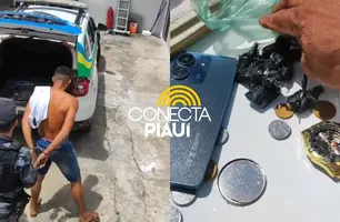 Motorista por app é preso com drogas após abordagem na zona Sul de Teresina (Foto: Repórter 12/Conecta Piauí)