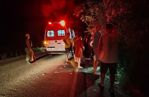 Mulher sofre acidente de moto na PI-112 em União; segundo caso em poucas horas (Foto: Reprodução)