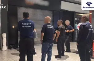 Operação Sin Tax: loja de celulares do Shopping Rio Poty é alvo da Receita Federal (Foto: Reprodução)