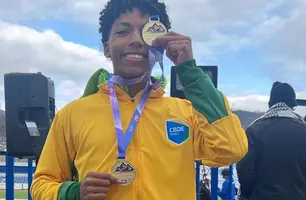 Paratleta piauiense conquista segundo ouro em campeonato mundial na Sérvia (Foto: Reprodução)