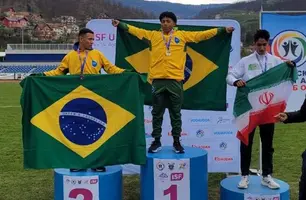Paratleta piauiense conquista segundo ouro em campeonato mundial na Sérvia (Foto: Divulgação/Governo do Piauí)