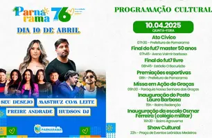 Parnarama celebra 76 anos com programação especial nesta quinta-feira (10) (Foto: Reprodução)