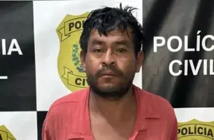 'Pebinha' é preso condenado por assassinato após roubo de carneiro no Piauí (Foto: Divulgação/Polícia Civil)