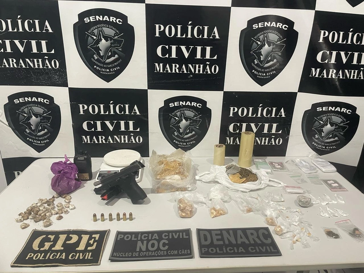 Polícia apreende arma e drogas durante operação em Timon
