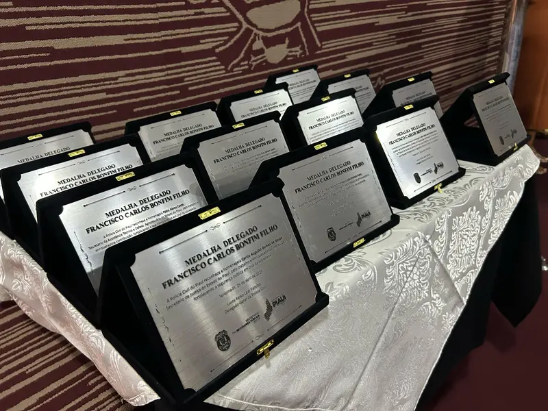 Polícia Civil do Piauí homenageia servidores com medalhas e troféus em Teresina
