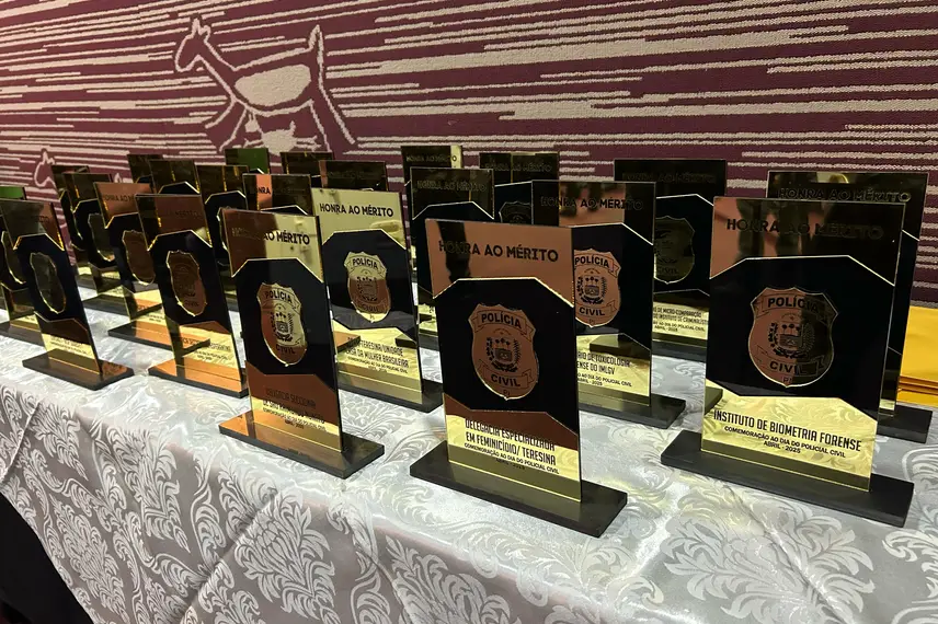 Polícia Civil do Piauí homenageia servidores com medalhas e troféus em Teresina Polícia Civil do Piauí homenageia servidores com medalhas e troféus em Teresina