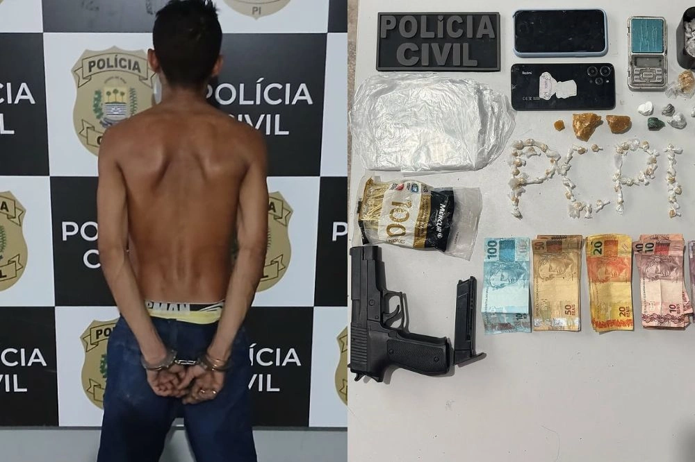 Polícia Civil prende homem por ameaças e tráfico de drogas em Campo Maior
