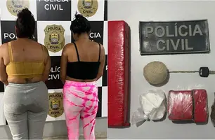 Polícia Civil prende suspeitas em flagrante por tráfico de drogas em Campo Maior (Foto: Reprodução)
