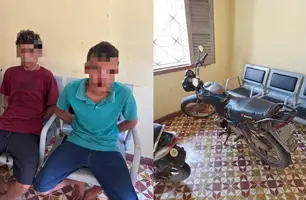 Polícia Militar recupera moto roubada e prende dois suspeitos em Barras (Foto: Divulgação/PM)