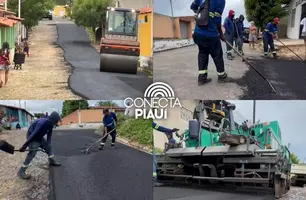 Prefeita Maninha Fontenele comemora avanço das pavimentações em Luís Correia (Foto: Reprodução)
