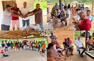Prefeito Orlando Crispim visita comunidades no município de Manoel Emídio (Foto: Reprodução)