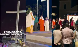 Prefeitura de Alto Longá celebra primeira Via Sacra com emoção e fé (Foto: Reprodução)