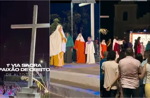 Prefeitura de Alto Longá celebra primeira Via Sacra com emoção e fé (Foto: Reprodução)