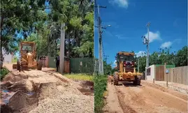 Prefeitura de Cajueiro da Praia avança com obras em Barra Grande (Foto: Reprodução)