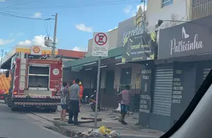 Princípio de incêndio em supermercado (Foto: Reprodução)
