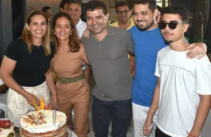 Robson de Oliveira e Cristiane Carvalho celebram aniversário em Demerval Lobão (Foto: Magal/ Conecta Piauí)