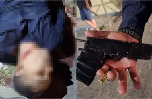 Suspeito de roubo é linchado e morre após crime na zona Sul de Teresina (Foto: Reprodução)