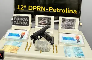 Suspeito de tráfico de drogas é preso na BR-407, divida entre Pernambuco e Piauí (Foto: Divulgação/Polícia Civil)