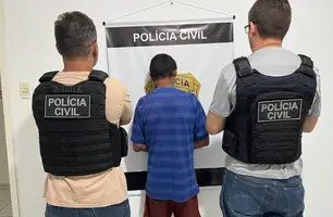 'Tafarel' é preso suspeito de furtar escritório na zona Leste de Teresina (Foto: Divulgação/Polícia Civil)