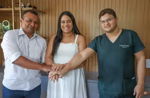 Vereadora Sara Thais e Deputado Fábio Abreu (Foto: Reprodução)