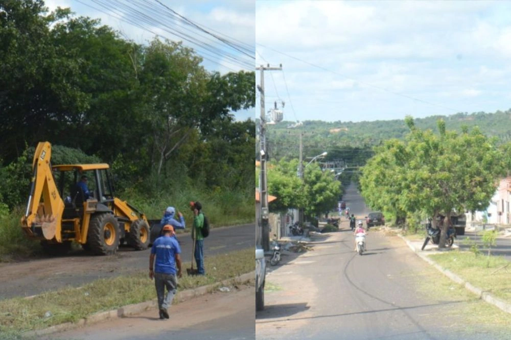 Ação de limpeza urbana chega ao Residencial Santa Terezinha, em Caxias