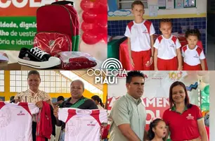 Alunos da rede municipal de Alto Longá recebem novo fardamento escolar (Foto: Reprodução)