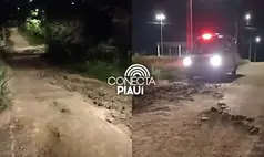 Ambulância não consegue entrar em rua para socorrer adolescente em Teresina