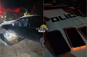 Arrastão em Demerval Lobão termina em perseguição e tiroteio na cidade de Nazária (Foto: Repórter 12 / Conecta Piauí)
