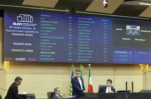 Assembleia analisou 70% dos projetos do Pacto pela Ordem em menos de 40 dias (Foto: Reprodução)