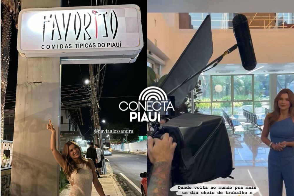 Atriz Flávia Alessandra está em Teresina para gravação de comercial de hospital
