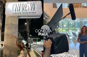 Atriz Flávia Alessandra está em Teresina para gravação de comercial de hospital (Foto: Reprodução)