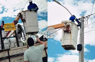Bairro Chapadinha, no município de Bom Jesus, recebe iluminação em LED (Foto: Reprodução)