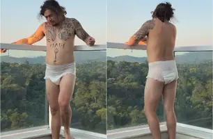 'Bebê Rebordose': Whindersson Nunes surge de fralda em vídeo e diverte seguidores (Foto: Reprodução)