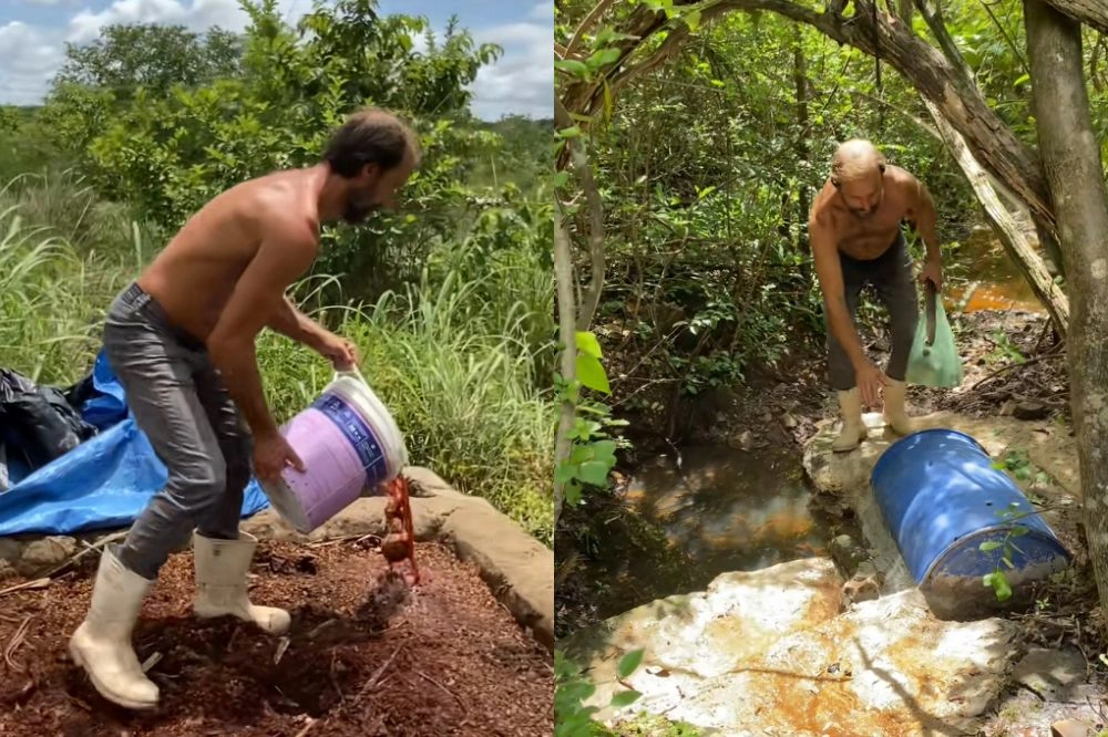 Blogueiro viraliza ao mostrar 'estoque' de urina e plano de ecovila no Piauí