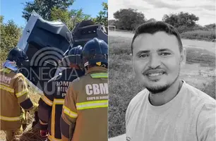 BR-343: motorista de Demerval Lobão morre após possível cochilo ao volante (Foto: Conecta Piauí)