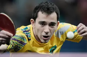 Calderano é vice-campeão mundial inédito no tênis de Mesa em campanha (Foto: Alexandre Loureiro/COB)