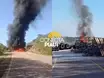 Caminhão tomba e pega fogo na BR-020, no Sul do Piauí; passageiro morreu
