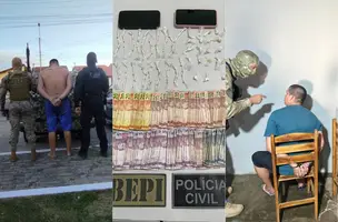 'Chapolin' é preso por tráfico de drogas durante operação em Parnaíba (Foto: Divulgação/Polícia Civil)