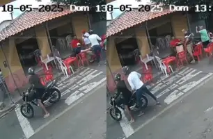 Criminosos armados assaltam grupo em bar e levam joias na zona Sul de Teresina (Foto: Reprodução)