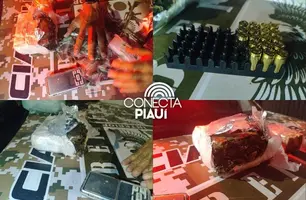 Criminosos fogem após avistar viatura do BEPI e abandonam drogas em Teresina (Foto: Repórter 12/Conecta Piauí)