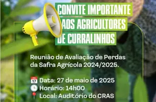 Curralinhos realiza reunião para avaliação de perdas da safra agrícola 2024/2025 (Foto: Reprodução)
