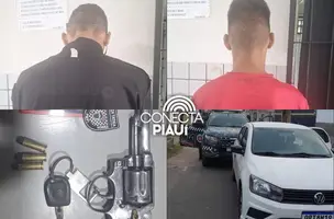 Dois suspeito de roubo e porte ilegal de arma são presos em Teresina (Foto: Reprodução)